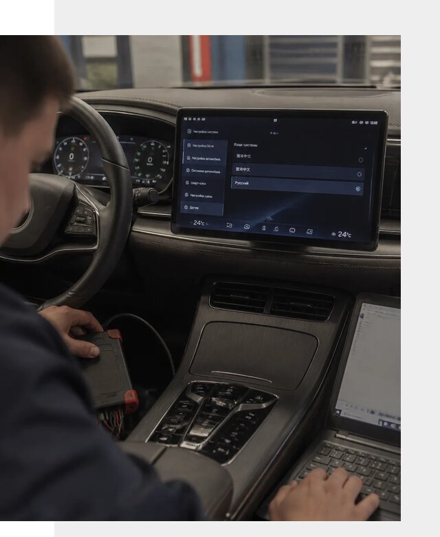 Русификация автомобиля BYD HAN для эксплуатации в Ростове